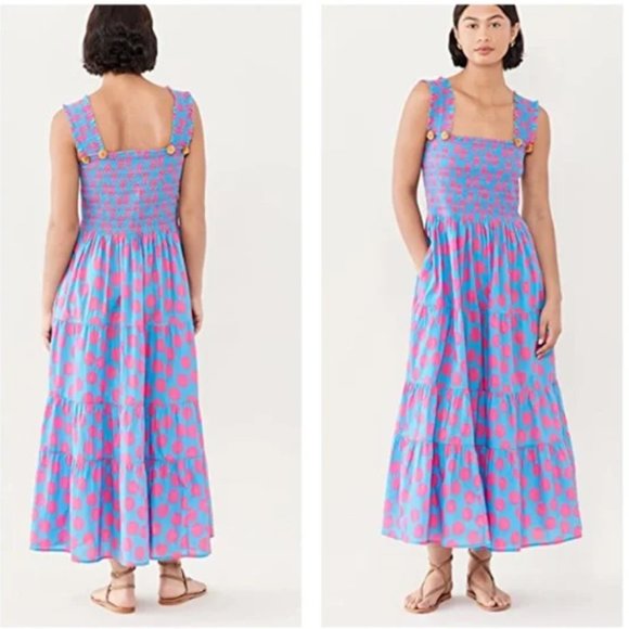 Figue Dresses & Skirts - Figue Luella Polka Dot Maxi Tiered Dress